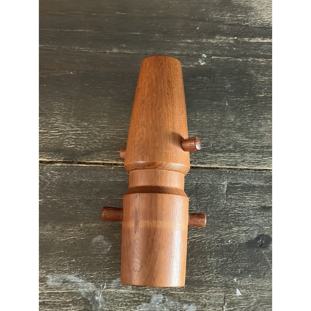 Vintage Dansk  Quistgaard MCM 8” Wood Pepper Mill 825 Metal Peugeot Grinder 1959